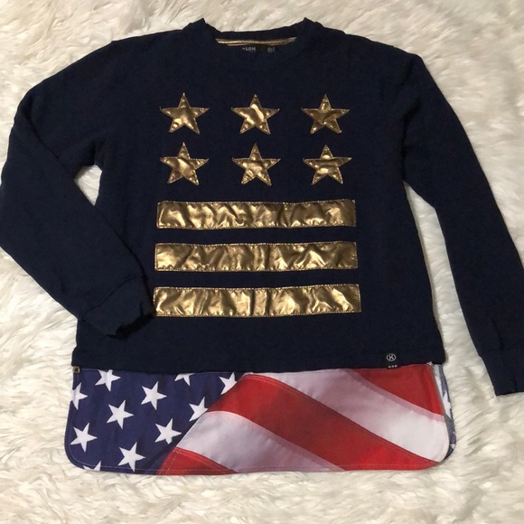 Hudson outerwear American flag design sweater - Picture 1 of 8
